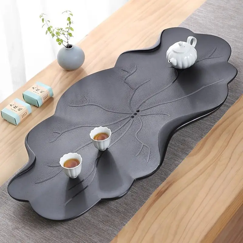 Natural Wujinshi Tea Plate Household Simple and Luxury Modern Small Kung Fu Dry Tea Making Platform