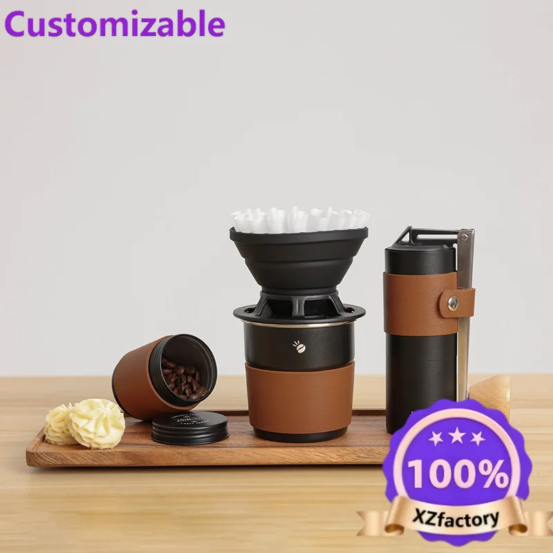 Factory Direct 2026 Top Rated Outdoor Camping Travel Portable Drip Coffee Hand Crank Appliance