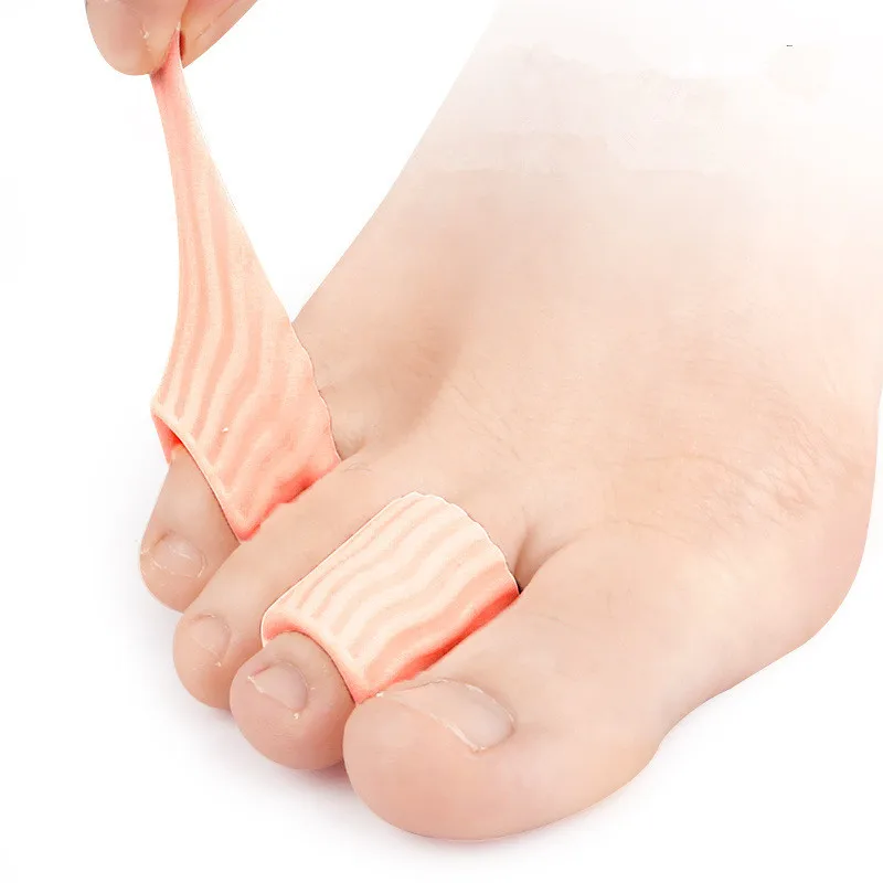 10 قطعة = 5 أزواج لينة سيليكون أنبوب تو حامي القدم الذرة بثور النسيج حماية وسادة الورم إصبع لتخفيف الآلام أداة تدليك