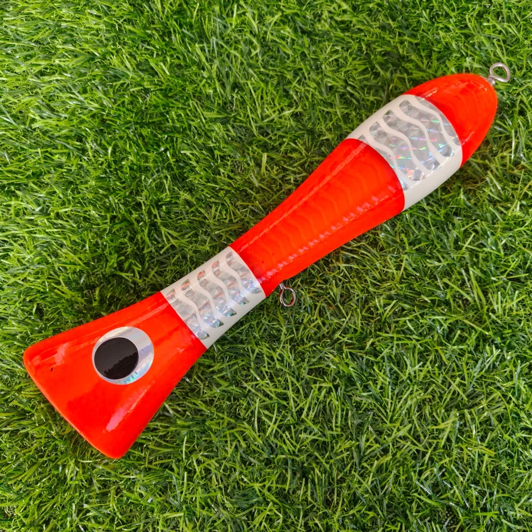 Swolfy 1 قطعة 25 سنتيمتر 153 جرام الصيد إغراء خشبية توبواتر بوبر الطعم الطعم الثابت الاصطناعي العائمة Wobblers البلاستيك صيد السمك