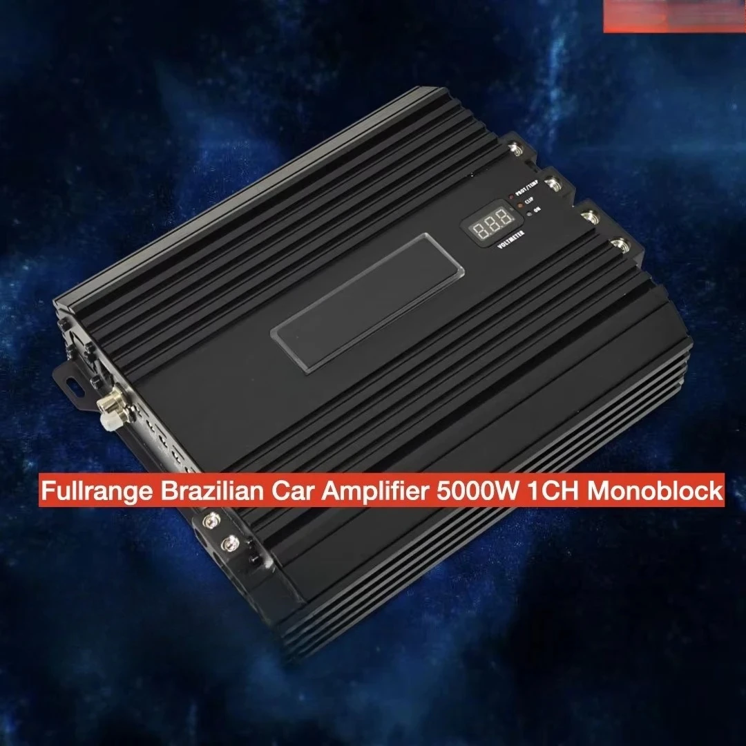 Auto Subwoofer Amplifier Full Range 5000W Class D Peak 10000W Strong Bass Monoblock Auto Amplifier