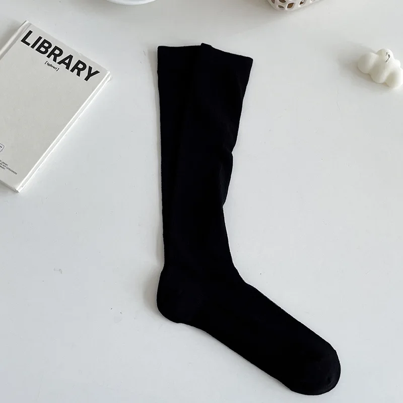 Balletcore Calf Socks Women's Mid-calf Socks White Black Scrunched Socks Summer Thin Mesh Stockings