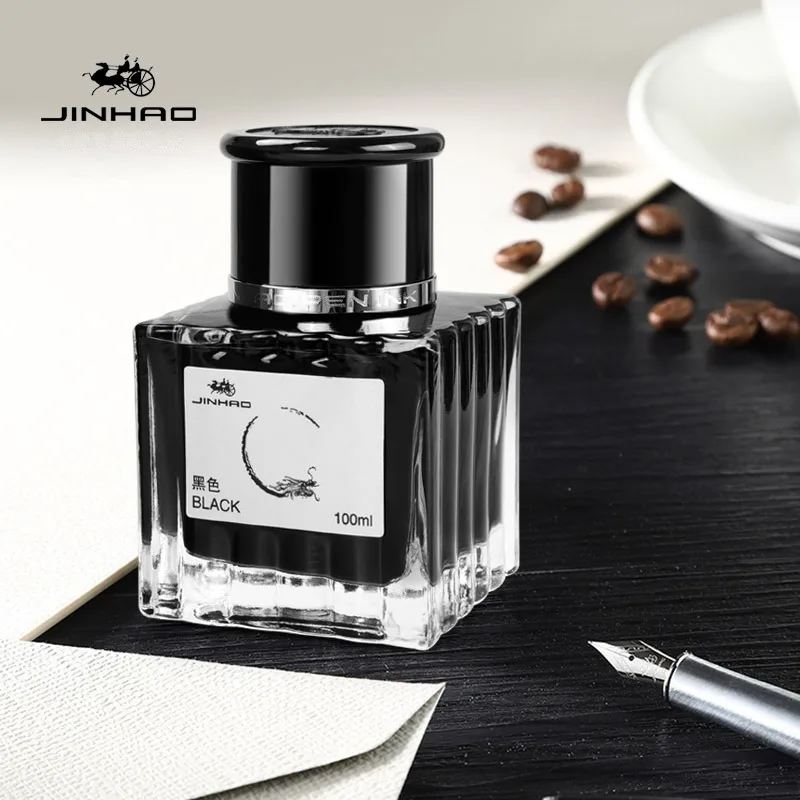 

Чернила для перьевых ручек JINHAO 30/50/100 мл, безуглеродные, в стеклянных флаконах, для офиса и школы, канцелярские товары