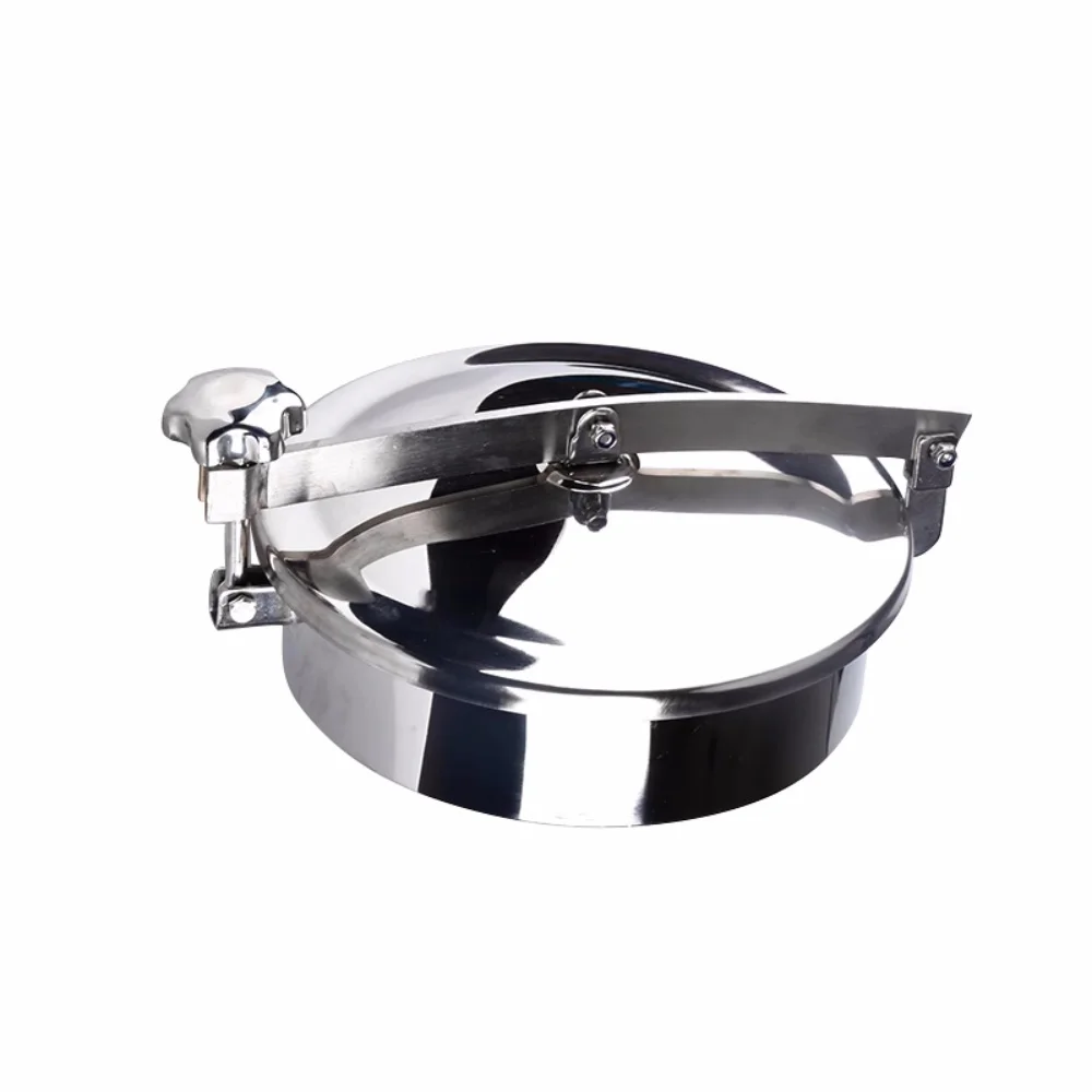Manhole for tank DN450/DN500mm SS304 Atmospheric Manhole Cover, Sanitary Manhole Door, Circular Handhole on Wine Barrel YAB