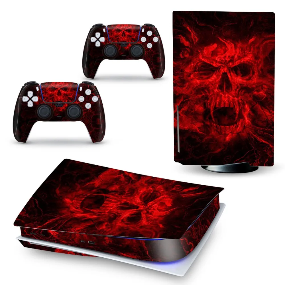 

Full Set Skins for Ps5 Control Compatible with Console Controller Ps5 Skins Disc Version, Vinyl Stickers Ps5 Disc Accessories