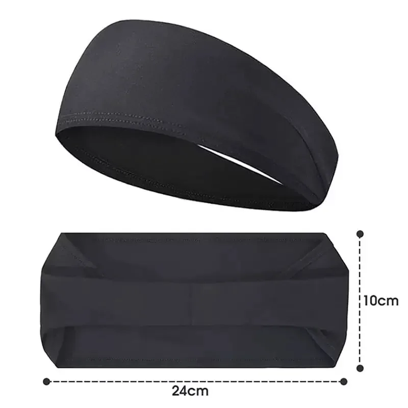Elastic Sports Headbands Sweat Absorption Headdress Quick Dry Workout Headband Anti-slip Breathable Sweatbands for Yoga Running image 2