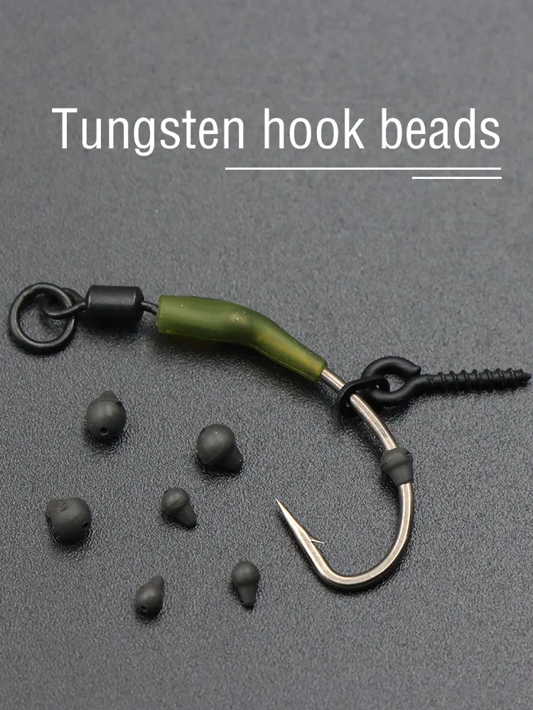 10 perles de pêche en tungstène pour hameçons, perles de fixation pour montages Ronnie, stoppeurs de pêche, perles de fixation pour Method Feeder, vis d'arrêt pour appâts de pêche à la carpe