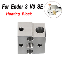 Heated Block for Creality Ender 3 V3 SE Block Hotend Kit Parts 3D Printer Accessories Heating Block for Ender 3 V3 SE