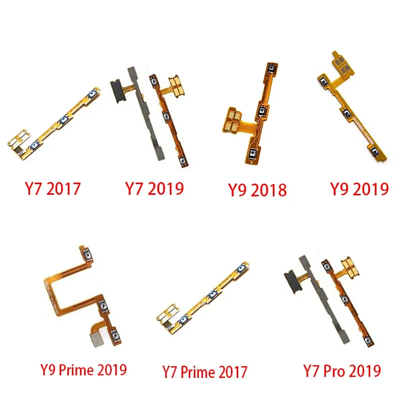 Pita Kabel Flex tombol Volume daya nyala/mati untuk Huawei Y6 Y7 Y9 Prime 2017 2018 2019 Y6s Y6P Y7A Y7P Y8S Y8P Y9S Y9A