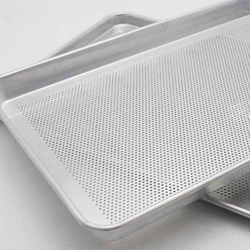 Kitchen Baking Tray Eco-Friendly Non-Stick Perforate Heat Resistant Aluminum Alloy Baking Food Tray B Durable Easy To Use