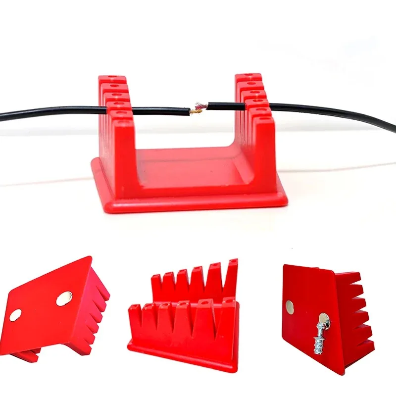 

Приспособление для сварочной проволоки Держатель паяльной проволоки Держатель кабельного зажима для сварочного стенка 30AWG-12AWG с 5 передачами