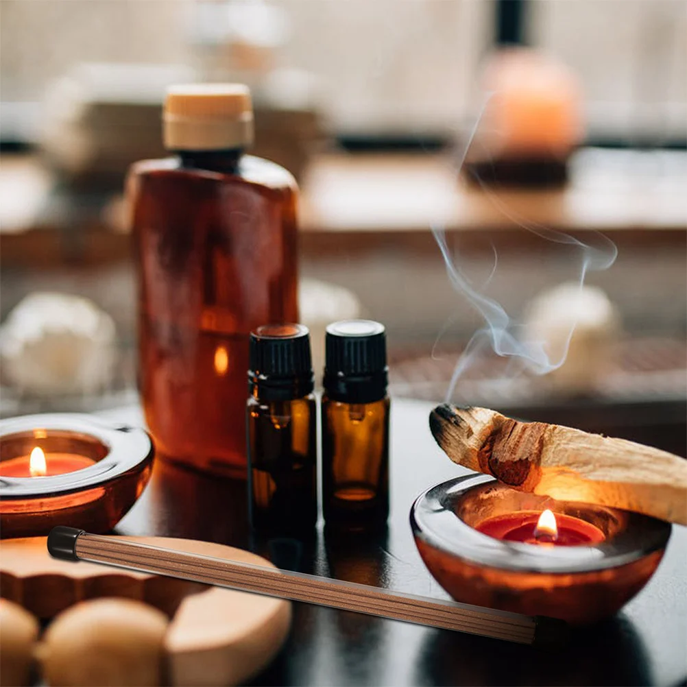 

8Pcs Clear Round Storage Tubes Plastic Storage Containers Caps Organizer for Agarwood Loose Tea