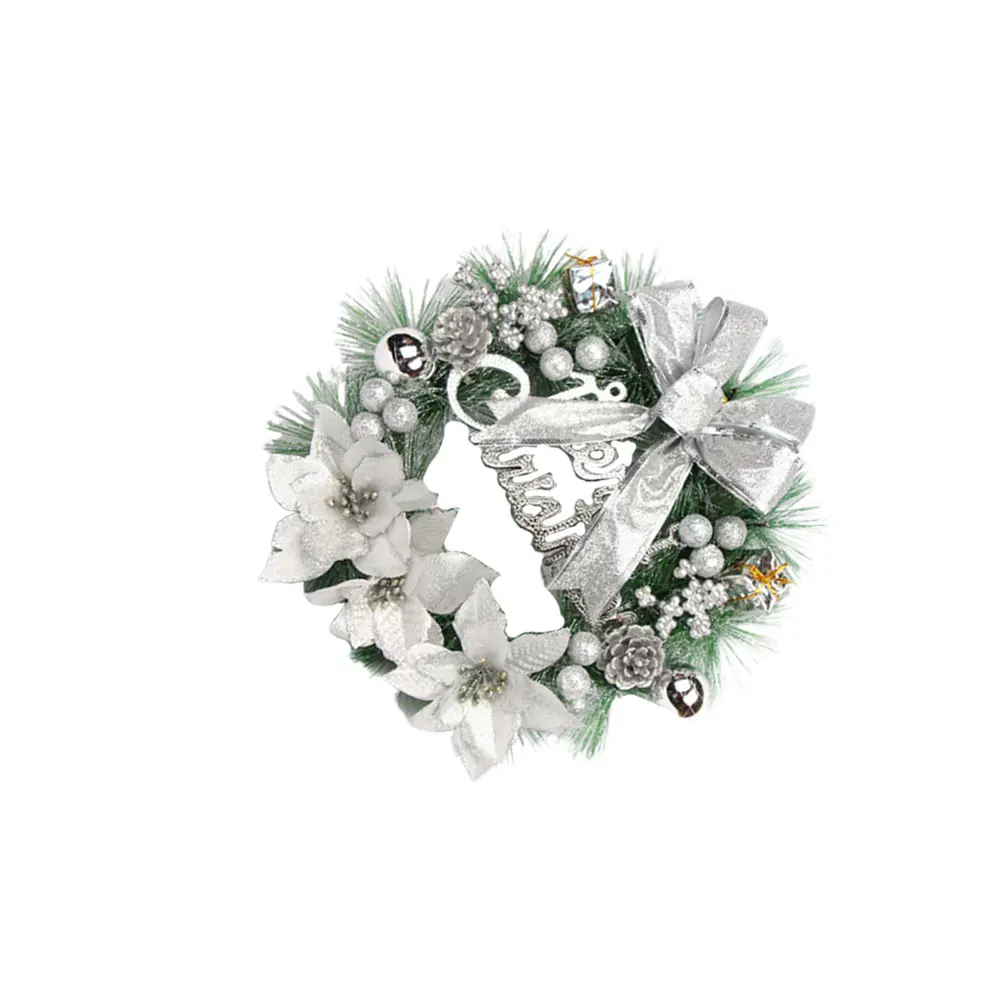 

Christmas Pine Wreath 30 Cm Artificial Decorations Party Door Wall Window Fashion Xmas Reusable Home Christmas Tree Decor