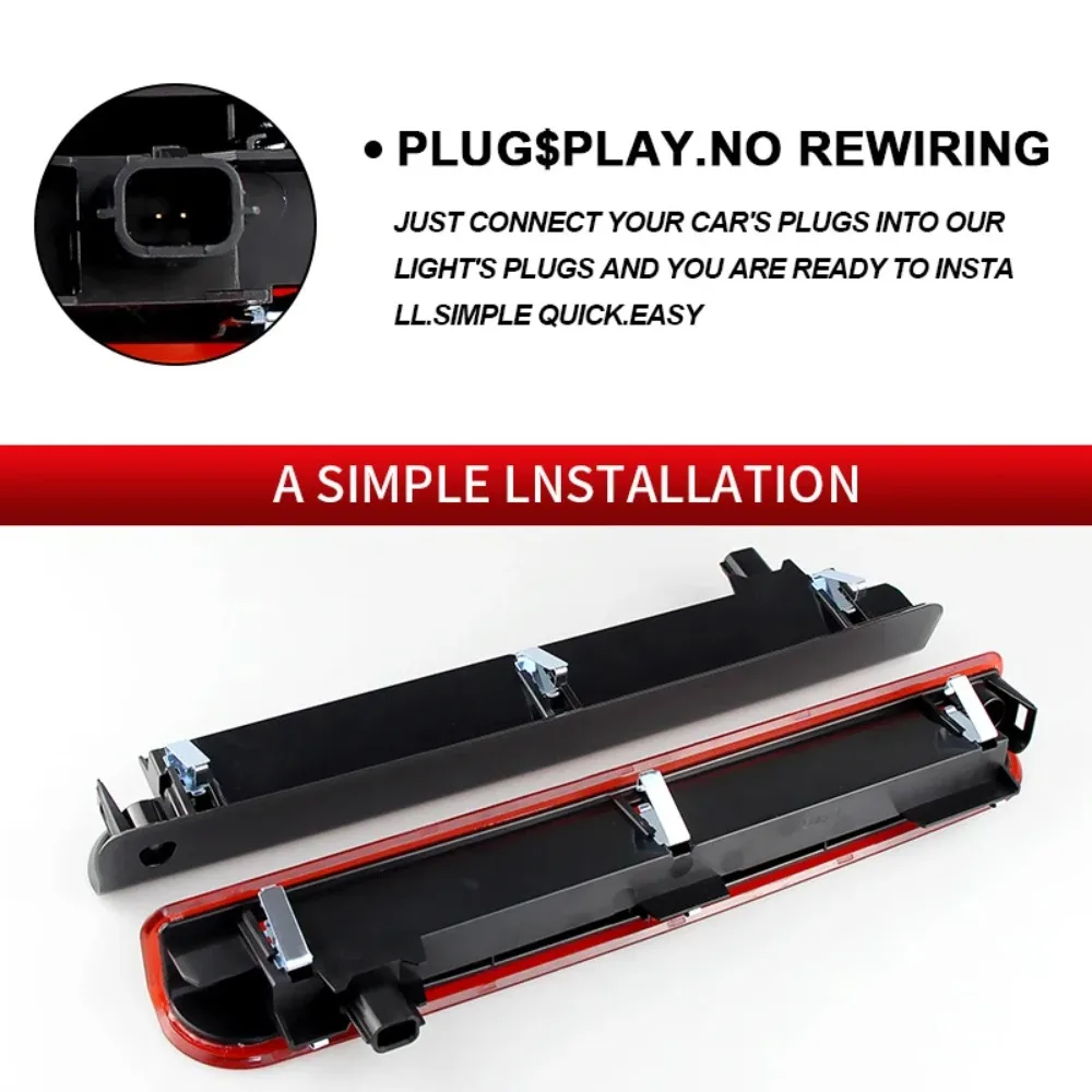 LED High Level Center Third Brake Stop Light Smoke/Red Lens 265900006R For Renault Megane Hatchback MK3 08-16 Auto Accessories