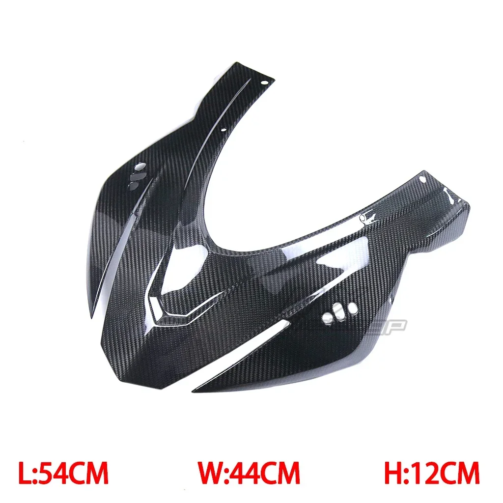 Motorcycle Carbon Fiber Front Fairing Upper Headlight Cover Panels Protector Accessories For Aprilia RSV4 Factory 2021 2022 2023