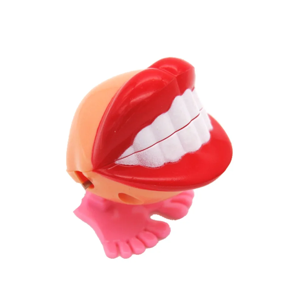 Creative Mini Funny Cute Walking Teeth Shape Clockwork Toy For Baby Kids Plastic Wind Up Toys Halloween Christmas Gifts