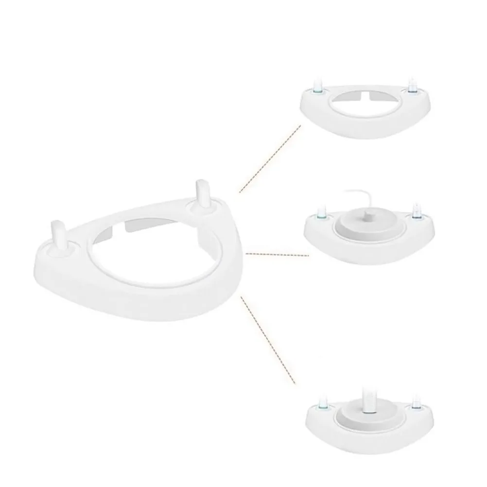 Toothbrush Heads Holder Stand Base for Electric Toothbrush Charger Dustproof Head Covers Organizer Storage for Bathroom
