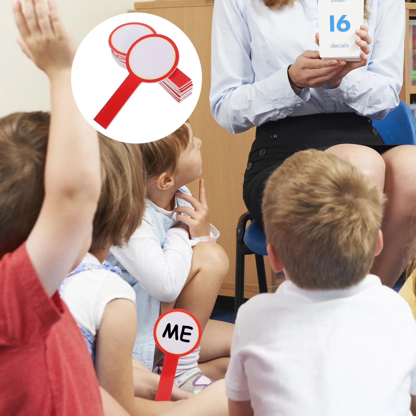 10 قطعة لوحات النتائج الفارغة المحمولة سطح أملس الجافة محو مجداف لوحات للألعاب التصويت التهديف قابلة لإعادة الاستخدام لوحة النتائج #6