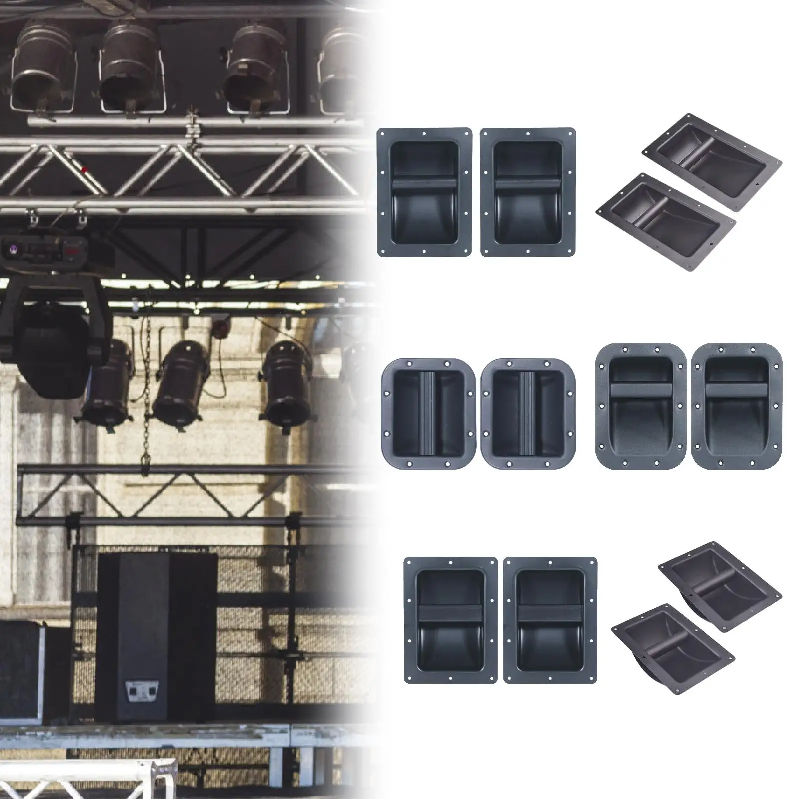 2Pcs Speaker Cabinet Handles Heavy Duty Portable Cabinet Grasp Replacement