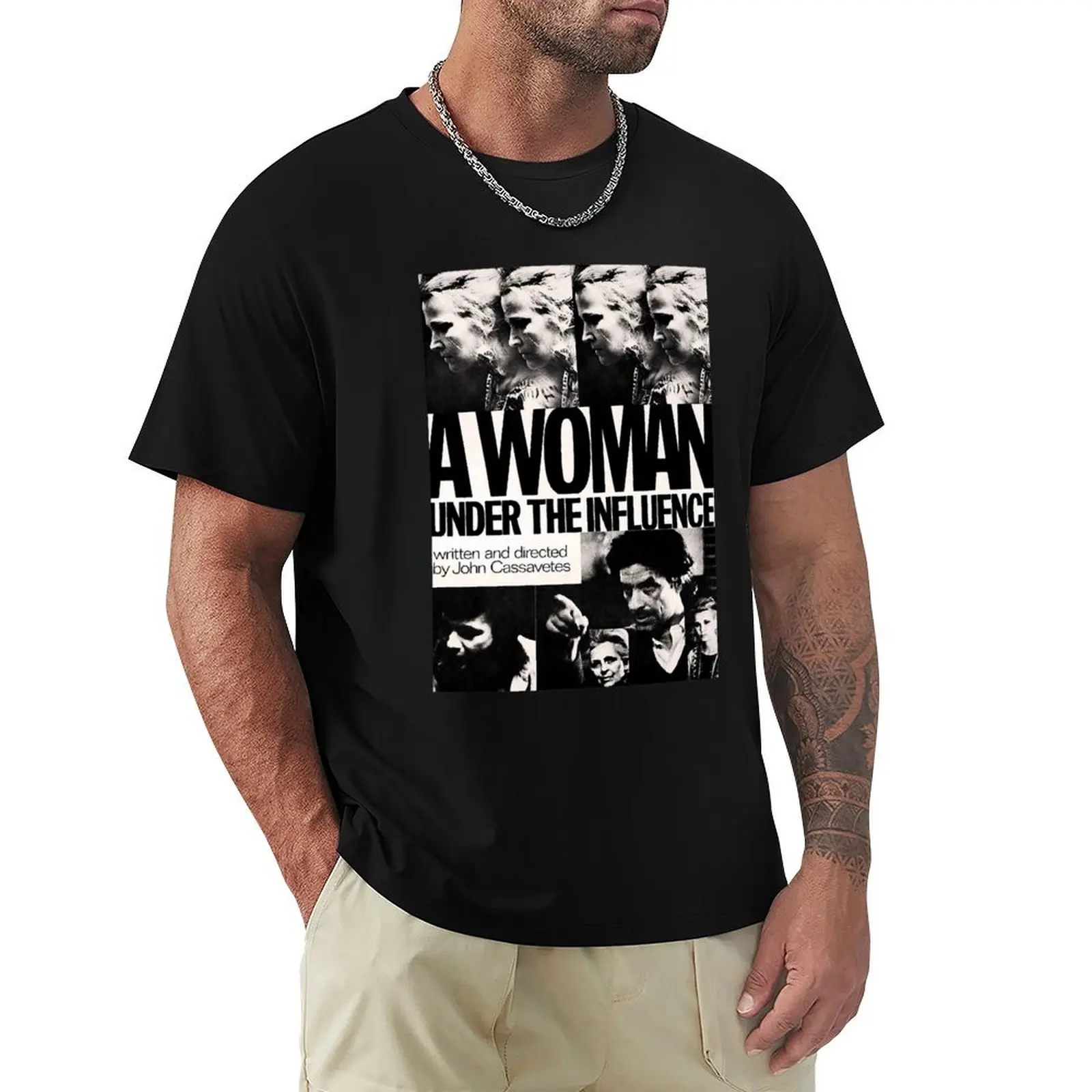 A Woman Under The Influence John Cassavetes Poster T-Shirt Standard Fit Solid Tee Shirt