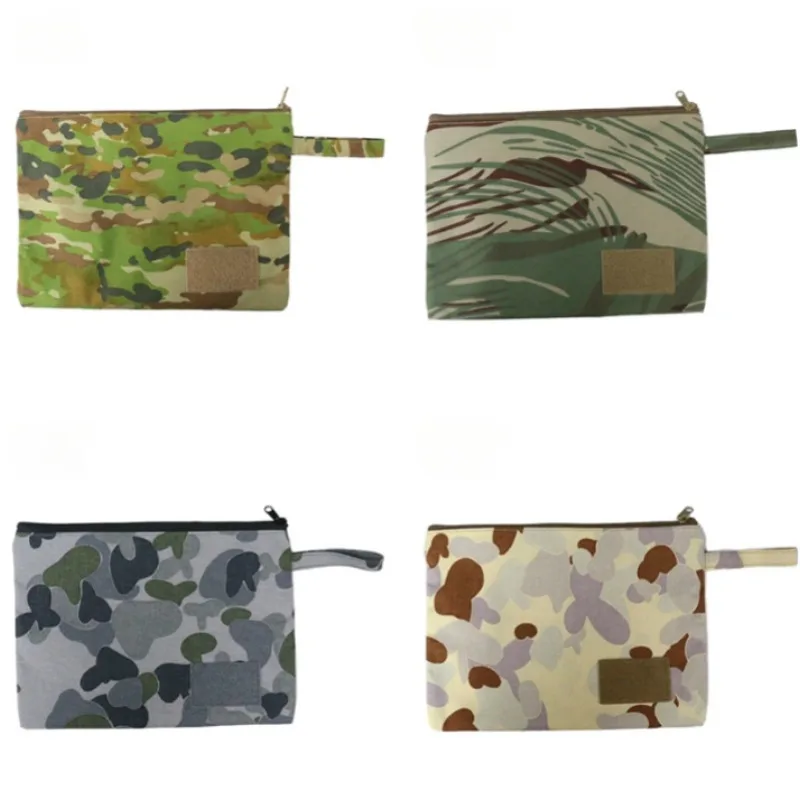 

Waterproof Nylon Fabric Tote Bag Camouflage Document Folder Bag Nylon Oxford Cloth Document Holder Eco-Friendly Zipper Tactical
