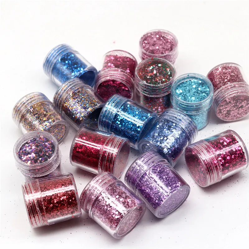 10ml 1 Can of Nail Polish Purple Mixed Series of Fine and Shiny Thin Nail Polish Glitter Powder, Suitable for Gel Polish Makeup