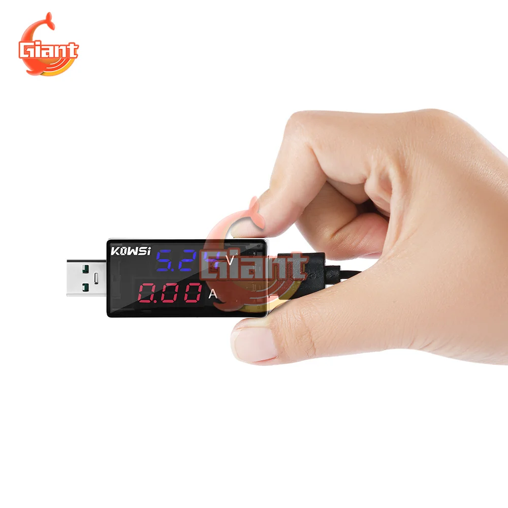 Voltage Ammeter 4-30V 0-6.5A Support 120W Super Fast Charge USB Tester Charger LED On-screen Display Tester Voltmeter Ammeter