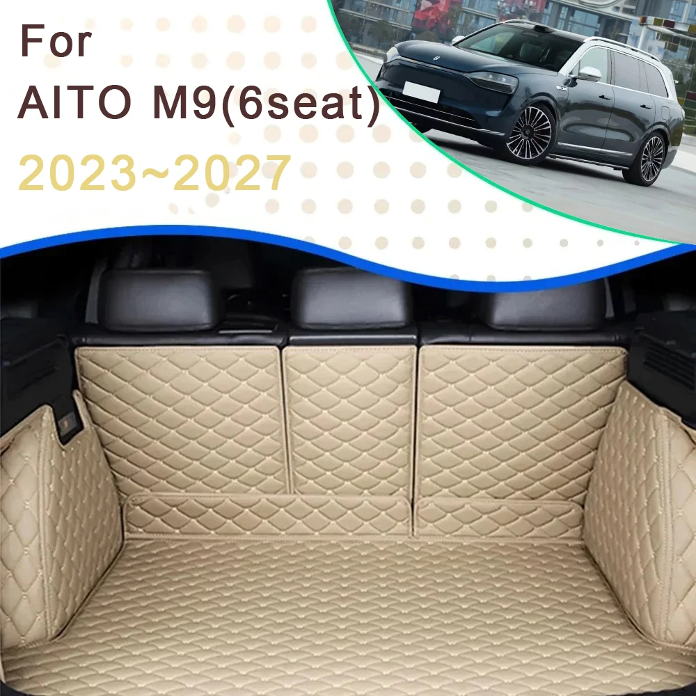 

Car Trunk Cargo Liner For AITO M9 2023 2024 2025 2026 2027 Waterproof Rug Rear Boor Mat Carpets Storage Pad Auto Accessories