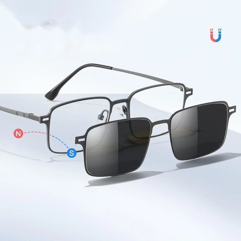 نظارات COHK مضادة للضوء الأزرق للرجال ، نظارات شمسية مستقطبة بمشبك مغناطيسي ، نظارات شمسية 3 في 1 ، نظارات UV400 ، طراز جديد ، #3