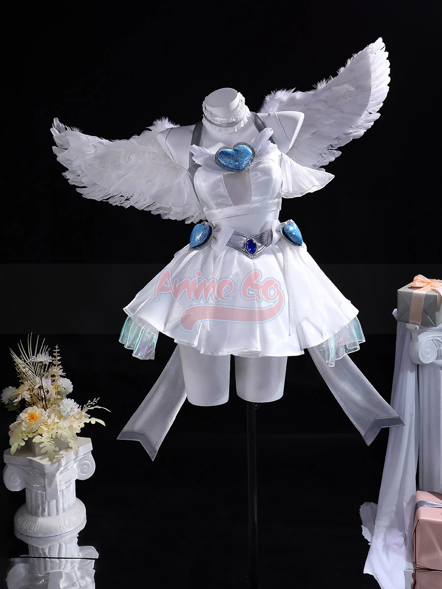 

Stocking Anarchyy Cosplay Costume White Outfit for Women Anime Role Play