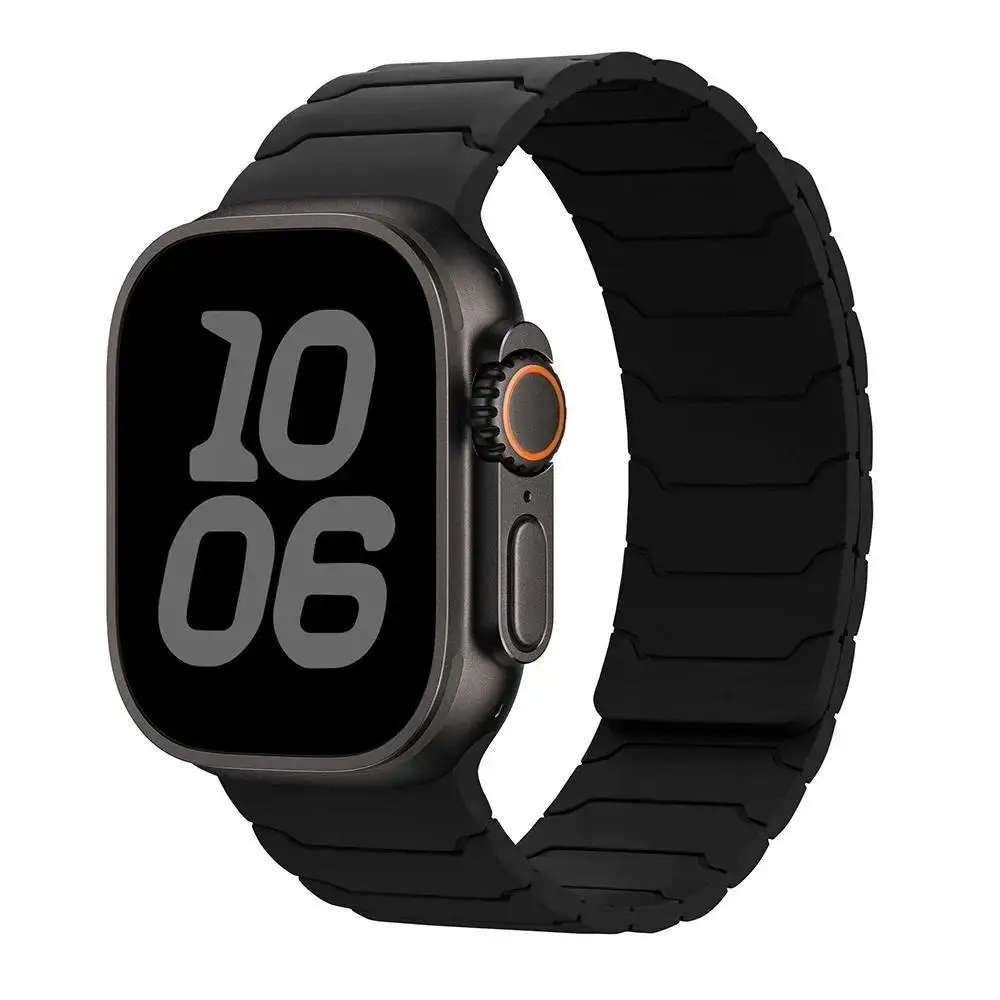 Magnetisches Silikonarmband für Apple Watch Ultra 3 2 49mm 45mm 44mm 40mm 42mm 46mm 41mm 38mm IWatch Series 11 10 SE 9 8 7