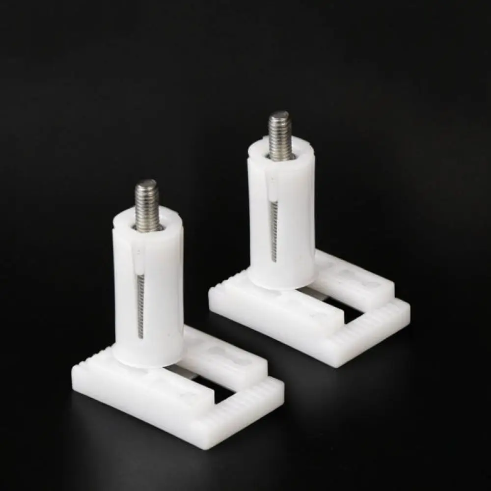 Adjustable Toilet Seat Hinge Bolts Expanding Screws Replacement Kit Secure Plastic Rubber Fixings For Easy Installation