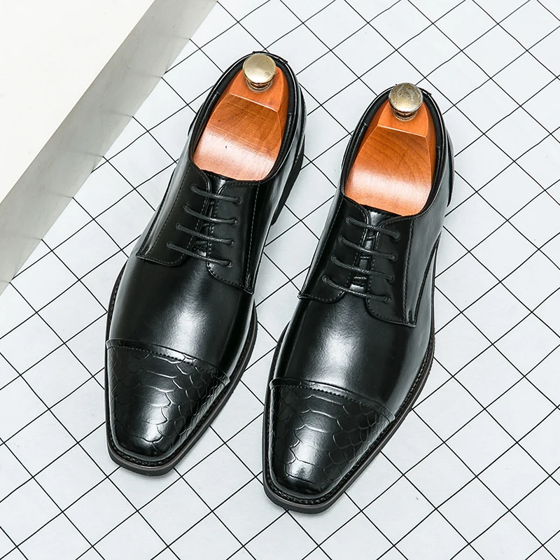 

Professional Dress Shoes Fashion Men Leather Shoes Designer Sneakers Business Male Classic Suit Shoes Breathable Formal Shoes