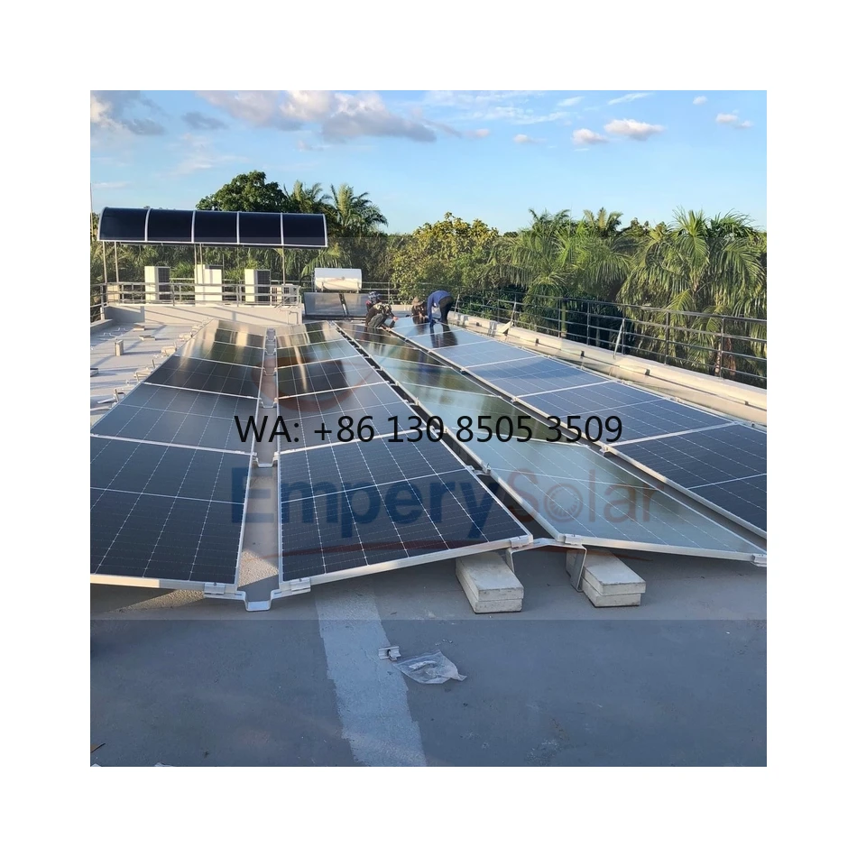 

East-west Solar Panel Ground Mount Rack System Solar Mounting Flat Roof System East West Racks