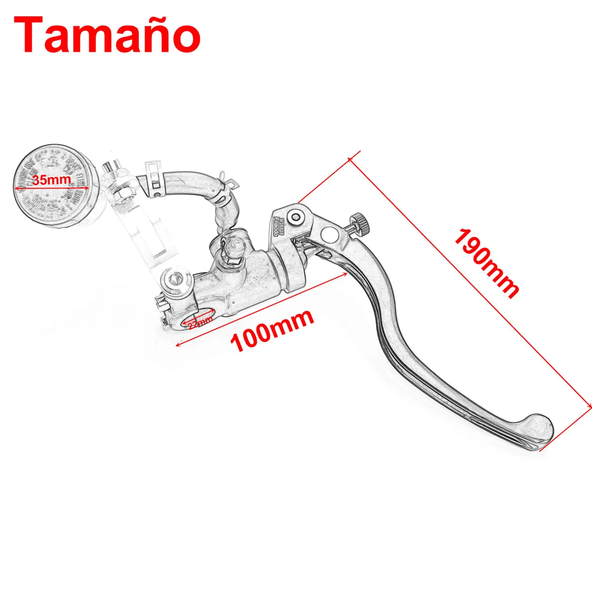 17.5x18 مللي متر مكبس دراجة نارية الفرامل مضخة مخلب جثم الهيدروليكية أسطوانة رئيسية رافعة ل Adelin PX1 هوندا ياما سوزوكي موتو