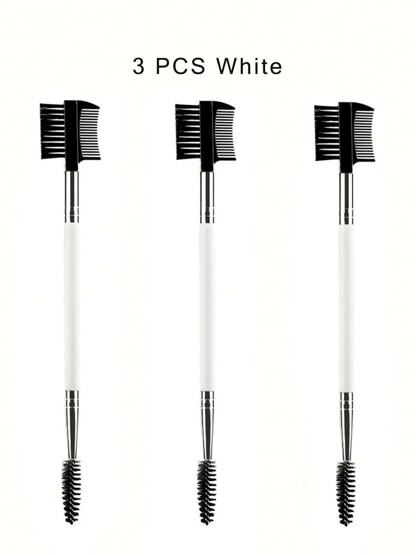 1/2/5PCS 3 Testa Sopracciglio Ciglia Shaper Doppia Testa Pennello Trucco Strumento di Toelettatura Cosmetico Con 3 Diversi Spazzole Spoolie