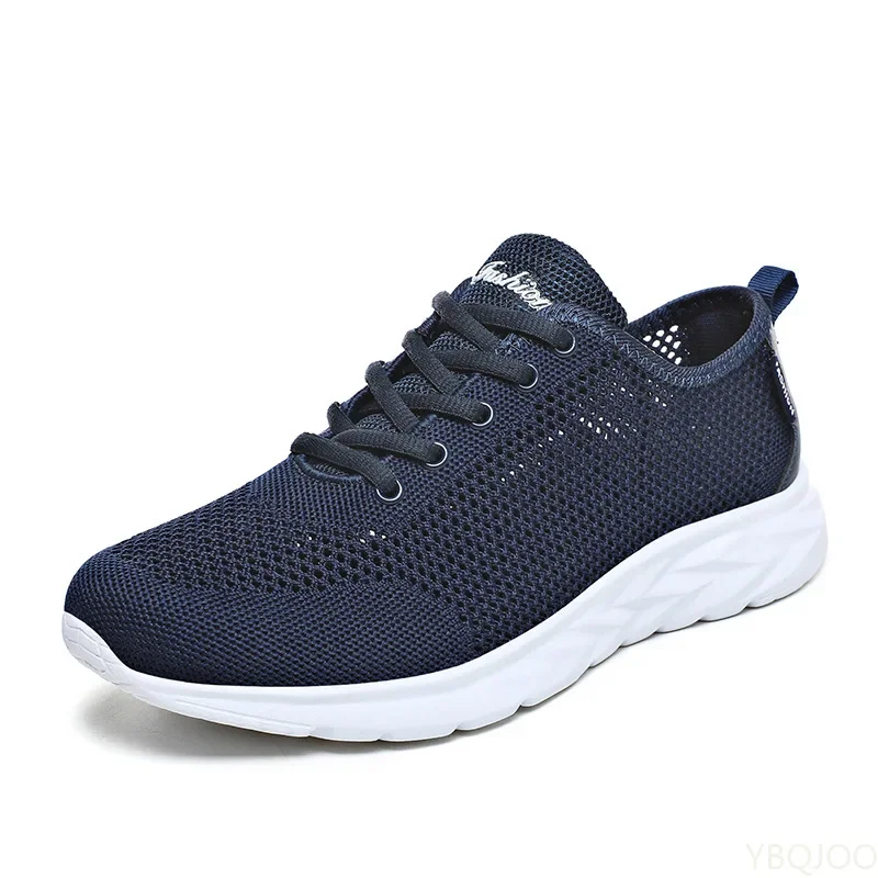 Mesh Men Sneakers Summer Casual Shoes Men Breathable Outdoor Non-slip Walking Gym Shoes Lace-up Mens Trainers  Size 38-47