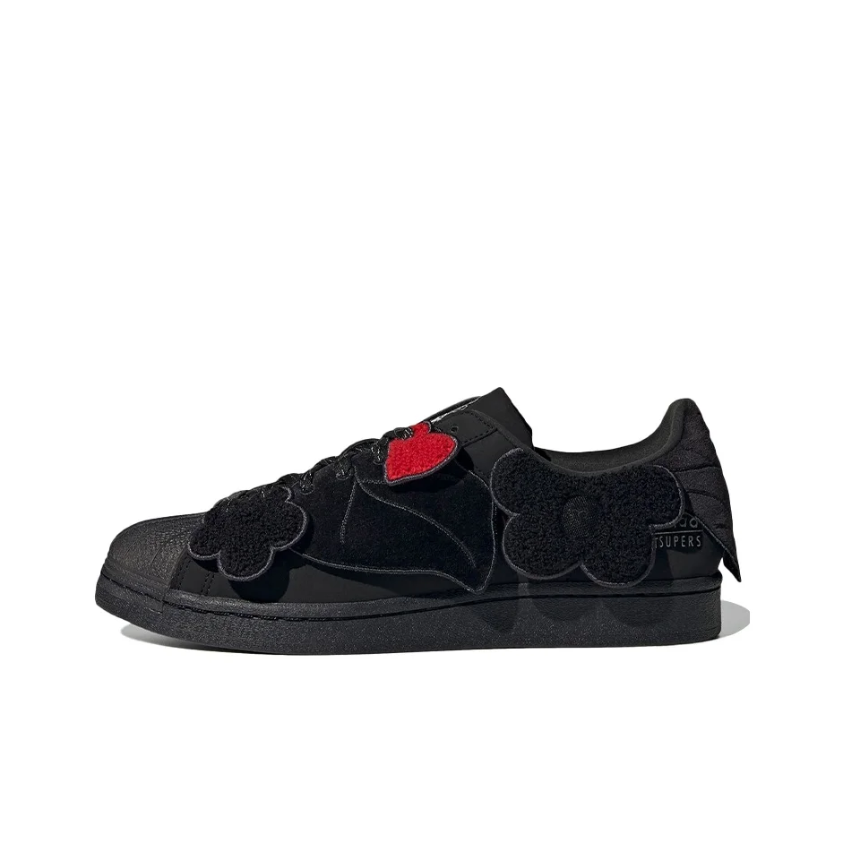 POIZON Superstar Melting Sadness x Superstar Adidas Originals 'Black Floral Patches'