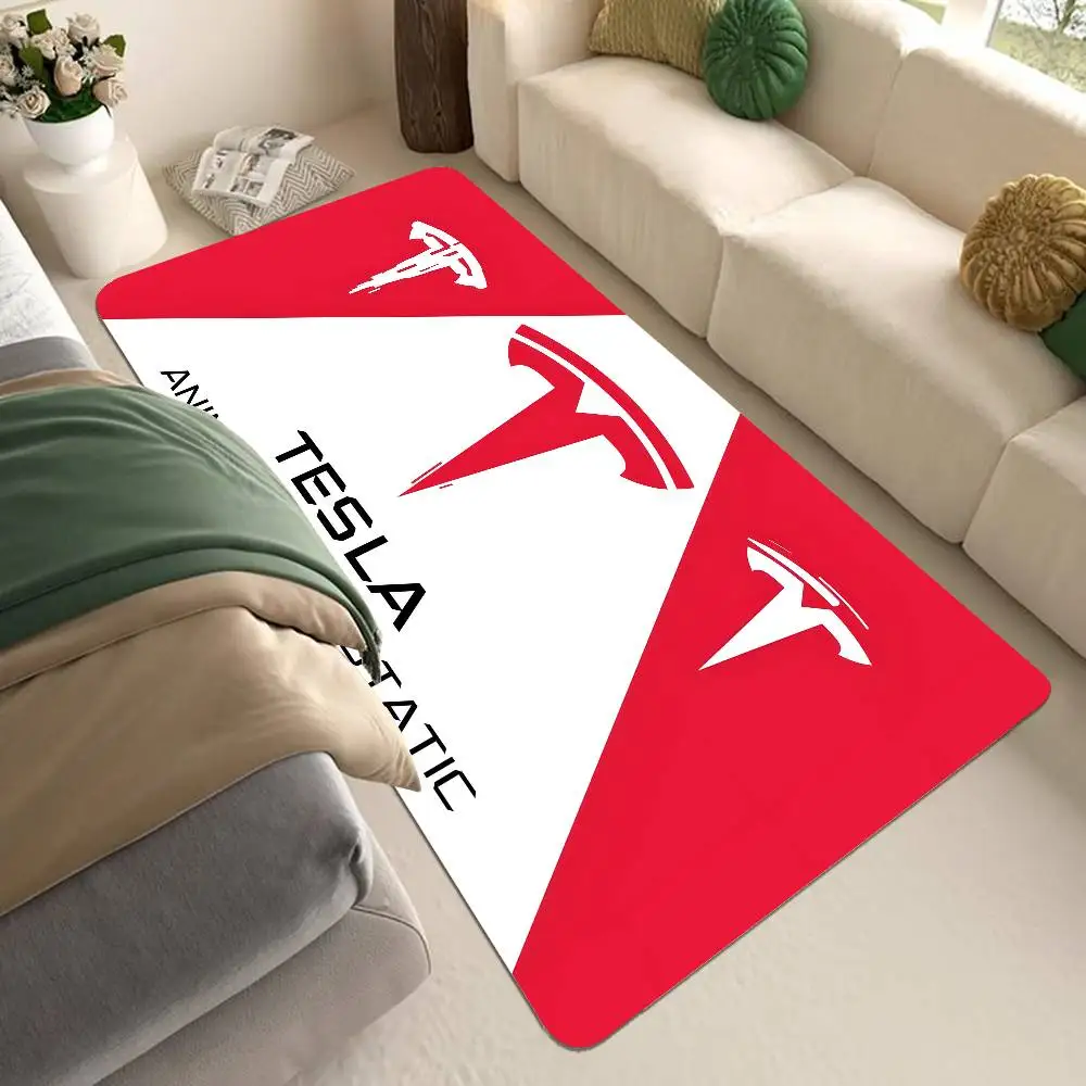

T-esla LOGO Room Mats Nordic Style Home Doormat Bathroom-Toilet Mats Bedroom Hotel Decor Mat