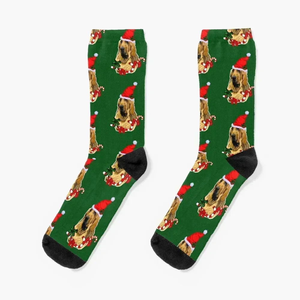 

Bloodhound Lovers Christmas Gifts Socks cotton basketball Crossfit winter thermal Socks Men's Women's