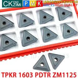 TPKR 1603 PDTR ZM1125 TPKR1603PDTR ZM1125 超硬インサートフライス盤工具旋削切削工具 CNC金属旋盤ツールインデックス可能なフライスカッターツール