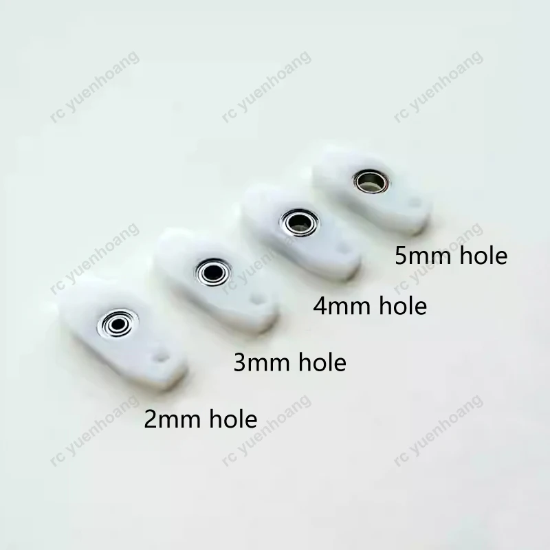 5PCS POM Plastic Bearing Seat with Bearing 2/2.5/3/4/5mm Hole Miniature Fixed Bracket Accessories for Making Toy DIY Model Hobby