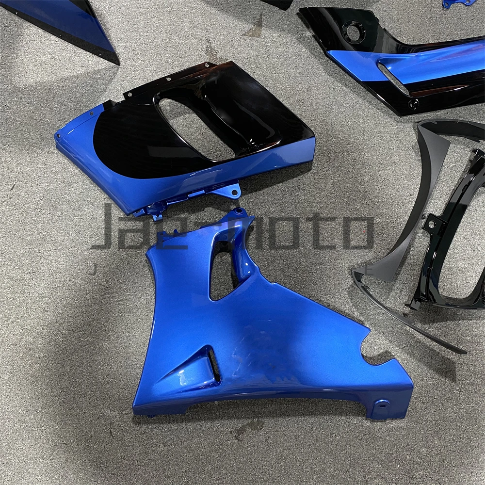 Per ZX-6E ZZR400 1993-2007 ZZR600 1998-2003 Iniezione Plastica ABS Kit carene complete Stampo Sostituisci accessori Blu Nero