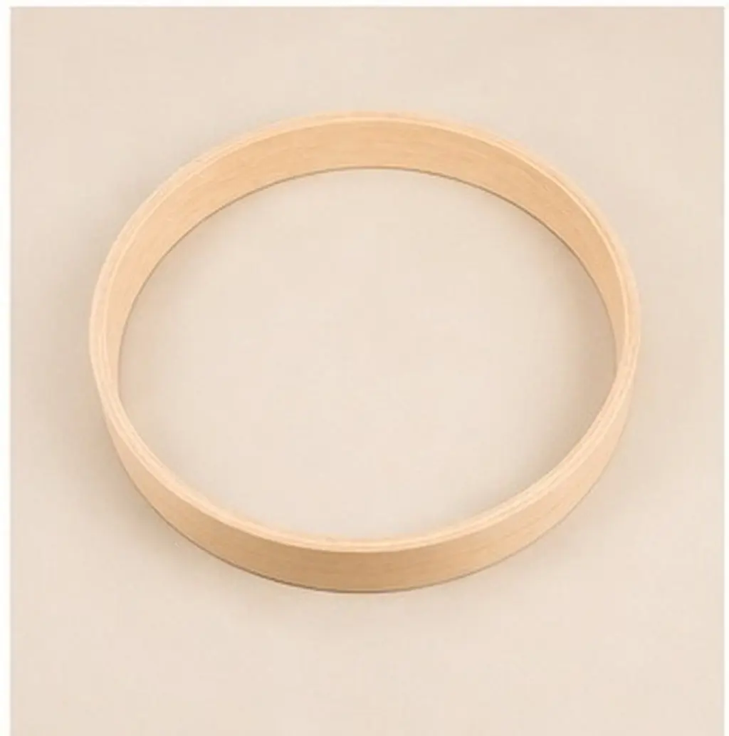 Quartz Clock Wood Shell Sleek Minimalist Wall Clock Frame Replacement 12 Inch DIY Wood Trim Border Accessories Upgrade Parts