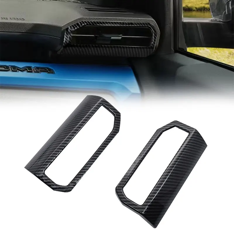 

R2-Car Dash A/C Air Conditioner Outlet Vent Cover Panel Trim For Toyota TACOMA 2024 Car Interior Replacement Carbon Fiber