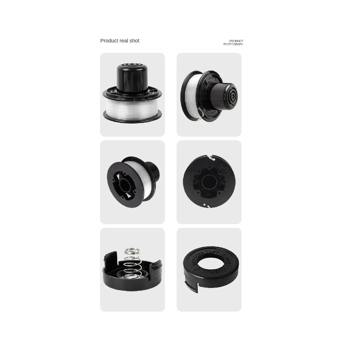 مجموعة غطاء وربيع لجزازة العشب ، بكرة حبل القص ، رأس القص ، 136-/682378-02 بكرة ، اكسسوارات