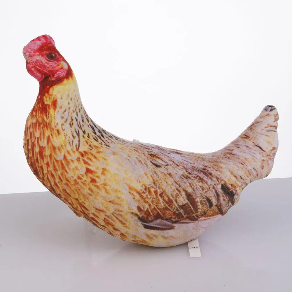 Simulation poule oiseau oie en peluche poupée oreiller coussin jouet créatif en peluche 3D oiseau en peluche peluche poulet doux en peluche jouet