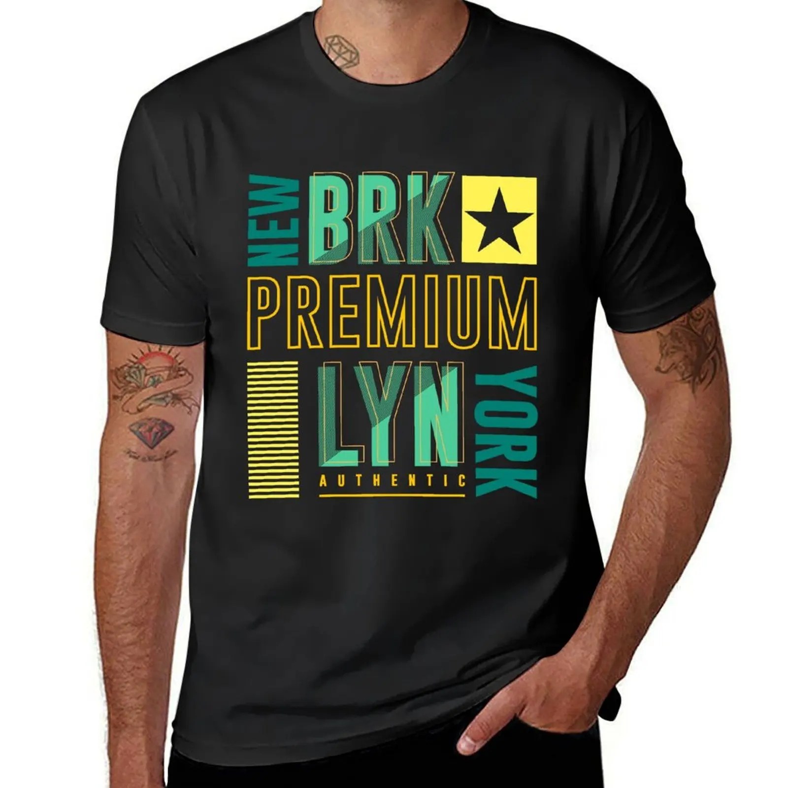 Premium Urban Street Ney York T-Shirt cute clothes blacks tops sublime Men's clothing