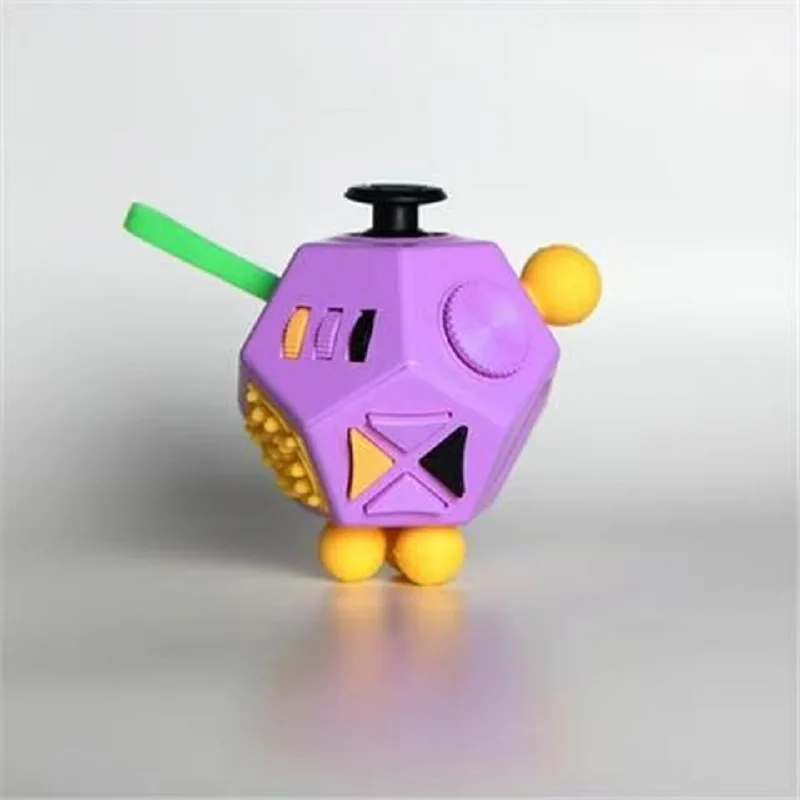 Migliorato Fidget Palmare Pad Controllo Multi-Sided Cube Giocattolo Sensoriale Alleviare Lo Stress Ansia ADHD Autismo Portatile Viaggio Ufficio Regalo