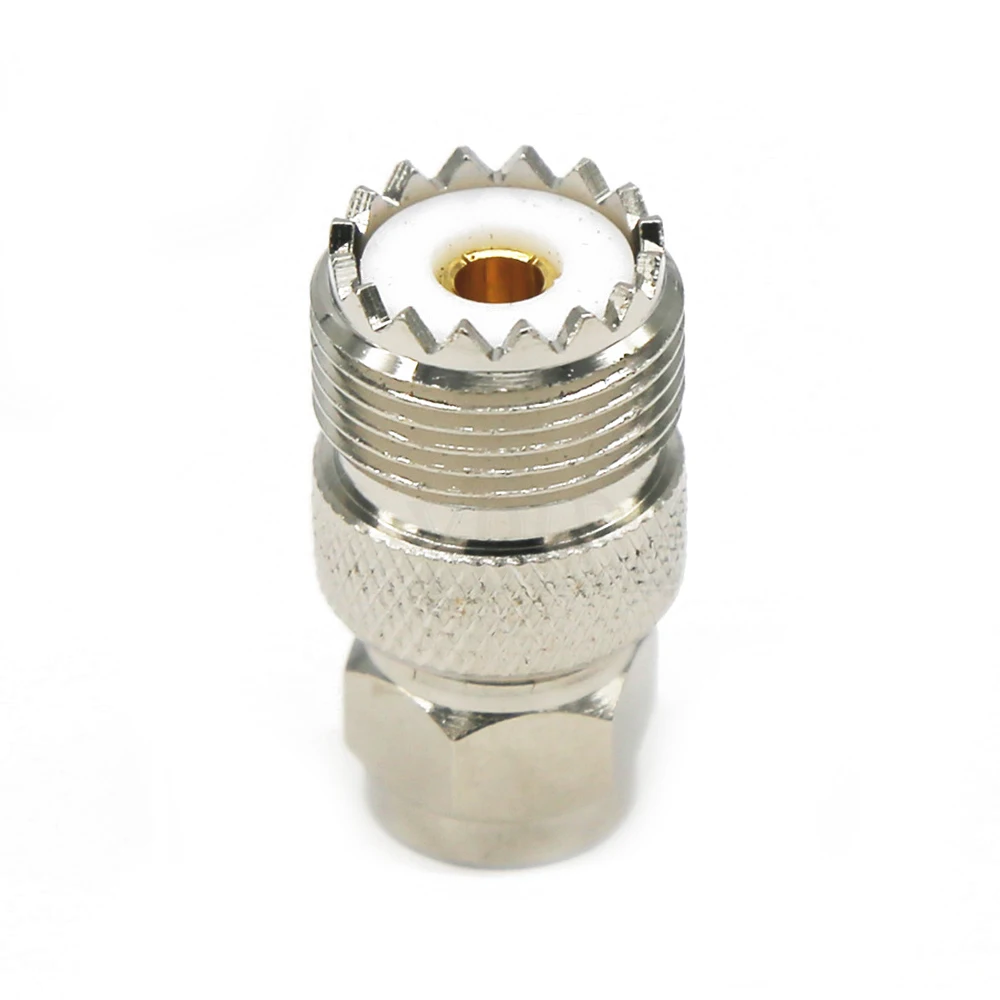 1 Piece F TV Adapter to UHF SO239 F Male to UHF Female RF Coaxial Connector SO-239 Converter